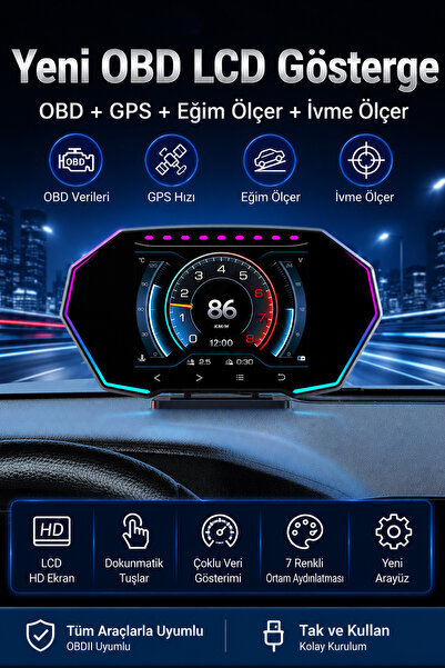 Ally HUD F11 4 İNCH OBD2 + GPS Head Up Display HUD, Dijital Hız Göstergesi
