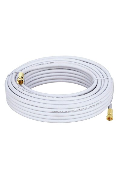 Poke RG6 U6 F Konnektörlü Hazır Anten Uydu Kablo 15 Metre Full Hd 4K PK-5320