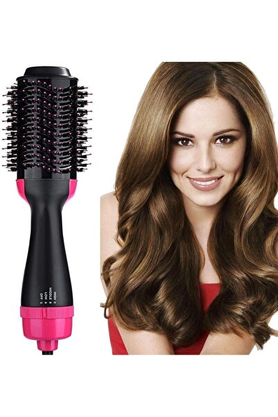 Generic Product Title Hot Air Brush Hair Dryer Brush 1000W – Pink & Black One...