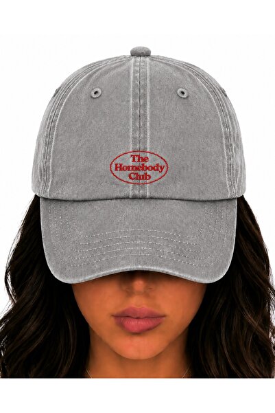 WeavedCo Women's Aesthetic the Homebody Club Vintage Washed Hat (Not Printed,...