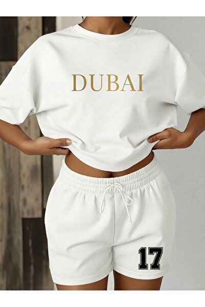 EFFRENATU Oversize Black Shorts and T-Shirt Set - Cotton Relaxed Fit