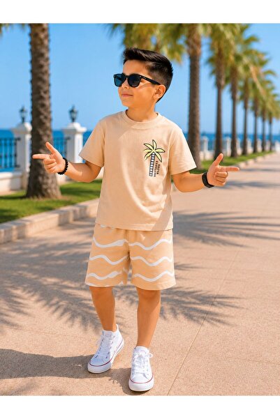 KOKOŞ BEBEK Striped Detailed Boys' Suit - Age 3/10 - 31762