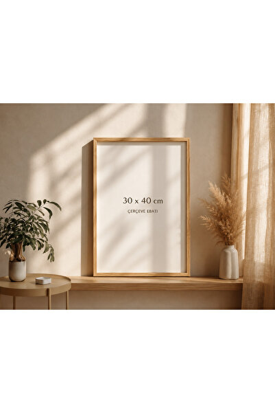 Ego Doğal Ahşap Çerçeve 30x40 cm – PVC Korumalı -1 Adet