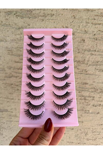 hulyabeauty 10LU TAKMA KİRPİK 10 ÇİFT