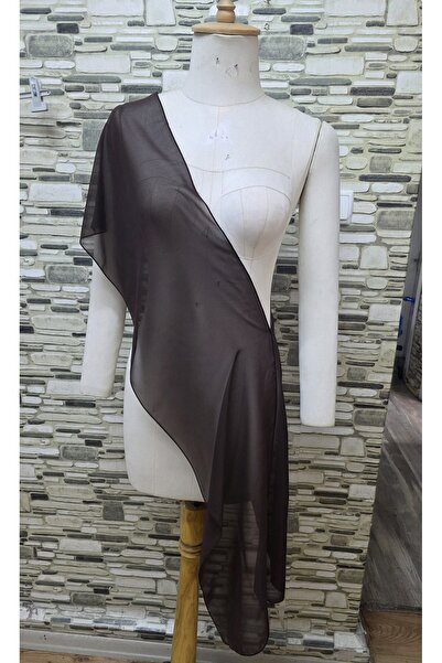 es moda shop Leyla Multifunctional Chiffon Shawl Brown