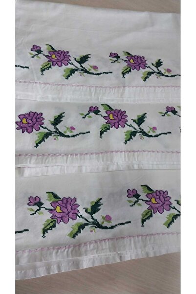 Papatyam 200 X 100 3 Pieces of Skirt Hand Embroidery Cross-Stitch Dowry Items