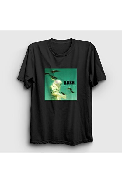 Presmono Unisex Black the Science of Things Rock Bush T-Shirt 614645Tt