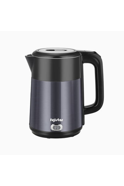 fujistar 1.8l double wall stainless steel electric kettle -Model FSKT403- sea...