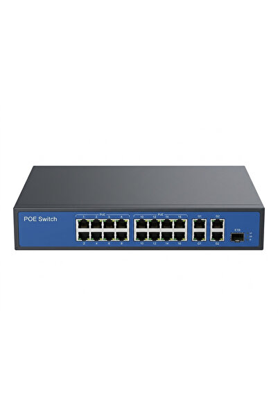 ZWD 16 Port Poe Switch 2 Port Uplink 1 port SFP 200W