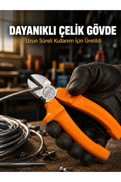 Ergonomik Saplı Hassas Kesim Sunan Dövme Çelik Yan Keski