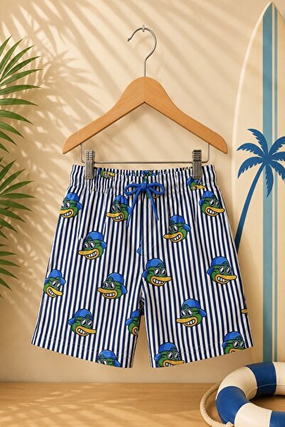 DeKuBaby New Season Patterned Quick-Dry Boys' Shorts Swimwear - Children's Se...