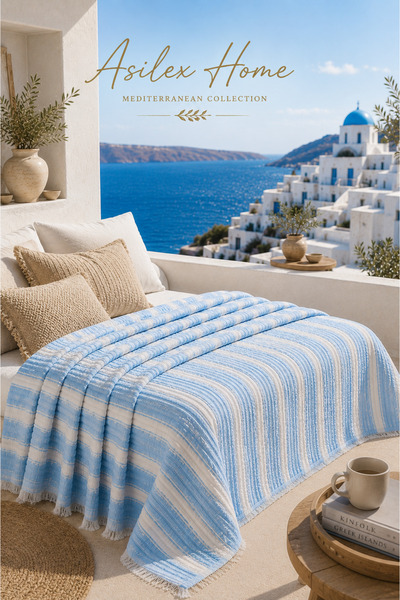 Asilex Home Collection 4 Layer Muslin Pique 210X230 cm Double Size 100% Cotto...
