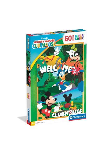CLEMENTONI Παιδικό Μάξι Παζλ Σούπερ Χρωματιστό Disney Μίκυ Κλαμπ Χάουζ 60 τεμ...