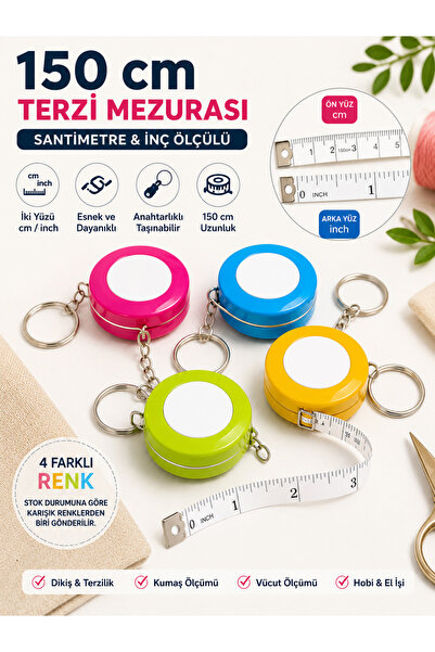 Liva Craft Art&Craft Αυτόματη μεζούρα ραπτικής 150 εκ. με μπρελόκ – Με ενδείξ...