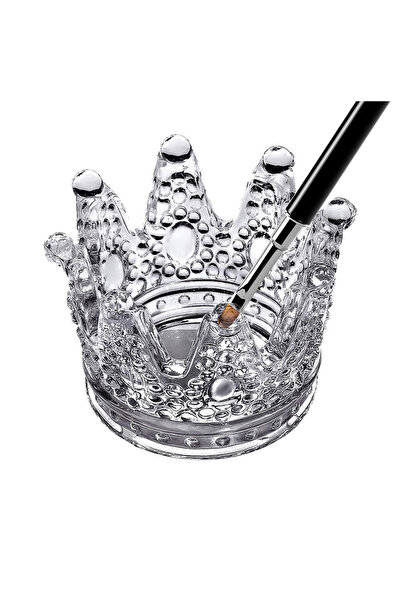 UPLAC Θήκη Πινέλου - Γυάλινο Βάζο Υγρών Crown Glass 6 εκ.