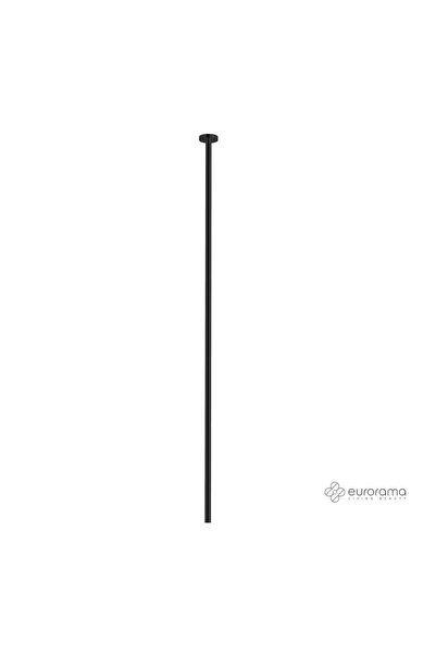 Eurorama FLUSH Ρουξούνι νιπτήρος, οροφής 130εκ Black Matt
