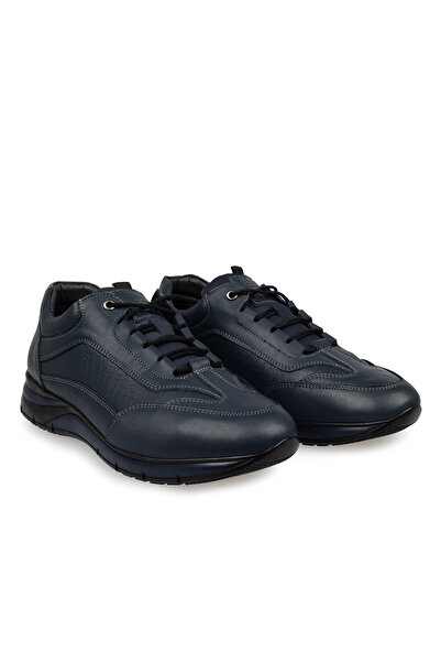 Mario Lavalle , pantofi casual bărbați model 098, piele naturală, Albastru