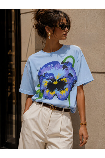 Jose Clothing Oversized Short-Sleeve Printed T-Shirt