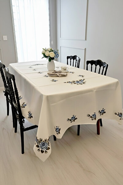 Softifyhome Softify Dijital Baskılı Dertsiz Masa Örtüsü 160x220 cm – Leke Tut...