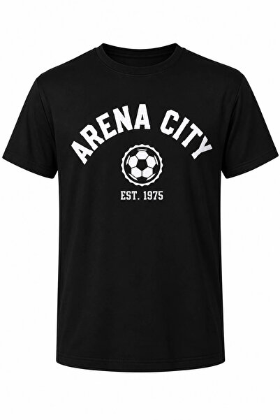 trender Arena City print crna majica za dečake 8036