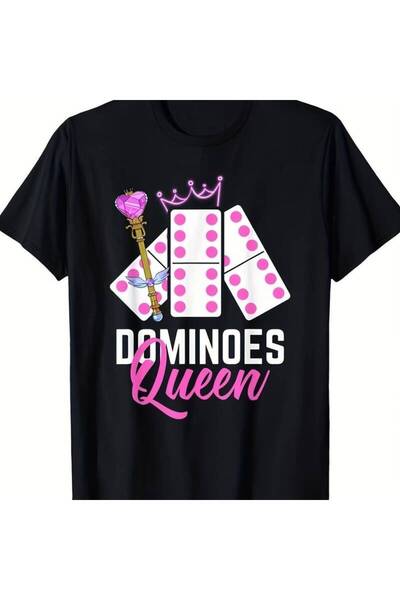 2mcup تي شيرت Queen Player بنمط عتيق للمشجعين، تصميم الملك/الملكة باللونين ال...