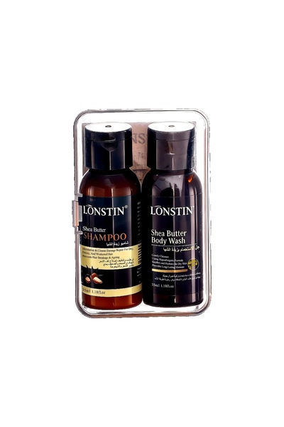 Lonstin Lōnstin Shea Butter Travel Set - Shampoo & Shower Gel 35ml