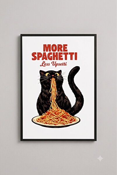 Sekiz8 Poster de pictură minimalistă cu ramă neagră - Imprimare digitală MOD-504