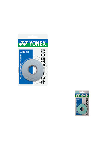 YONEX Overgrip Moist Super Grip AC148-3EX, set 3 bucati, culoare alb/verde de...