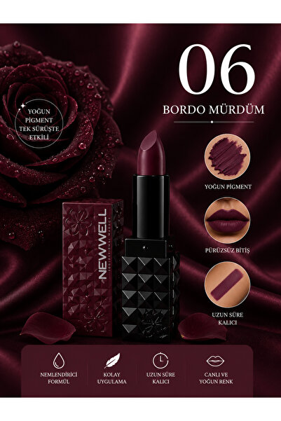 Newell Matte Lipstick Gün Boyu Kalıcı