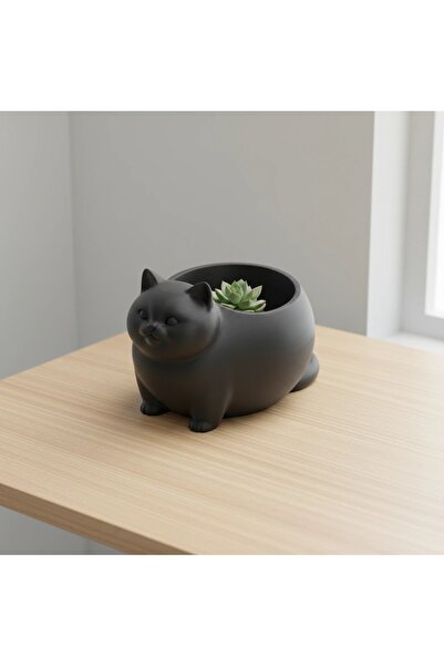 OEM Mini Ghiveci Decorativ Animalut Imprimat 3D Pisica British Shorthair pent...