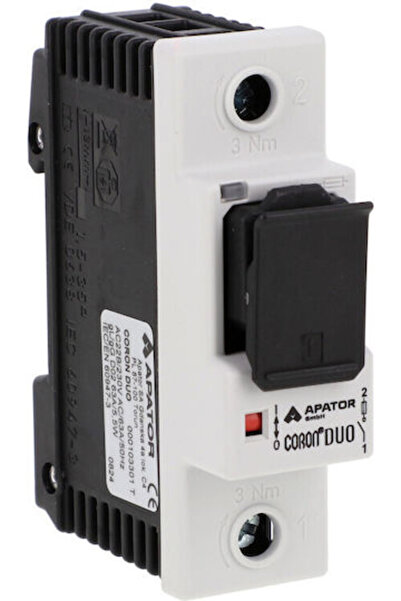 Apator Disjunctor cu siguranță 1P 63A 500V AC Tip inserție D0 Coron Duo 00001...