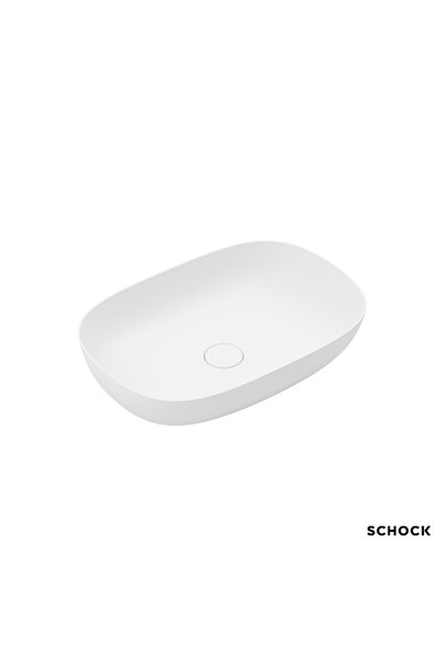 Schock RLight Επικαθήμενος Νιπτήρας Μπάνιου 56,4x39 White Matt