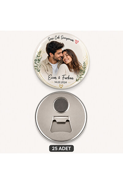 Genel Markalar Kişiye Özel tasarımlı Magnet açacak 58mm-25 Adet