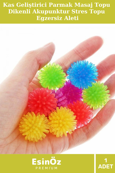 EsinÖz # Exercise Ball Muscle Builder Finger Massage Ball Spiky Acupressure S...