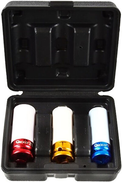GEKO Set de 3 chei de impact din aliaj 17x19x21mm G10510