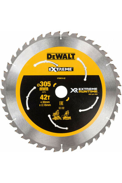 Dewalt Disc de tăiere pentru lemn, diametru 305mm, cu 42 de dinți, 1 bucată