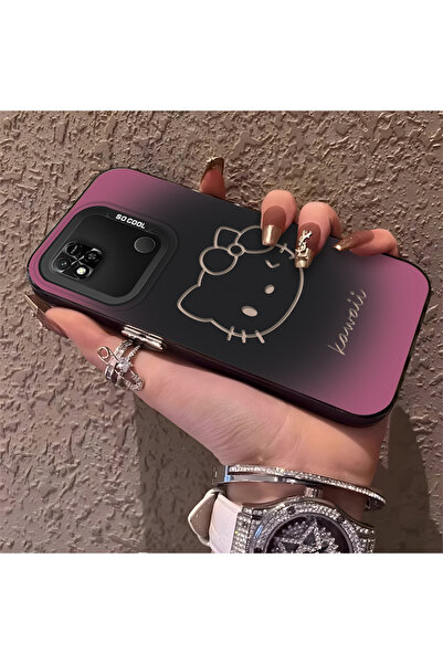 SLIMFELT Redmi 9C/10A Uyumlu Sade Kedi Desenli Sert Kılıf, Düşmeye Dayanıklı ...