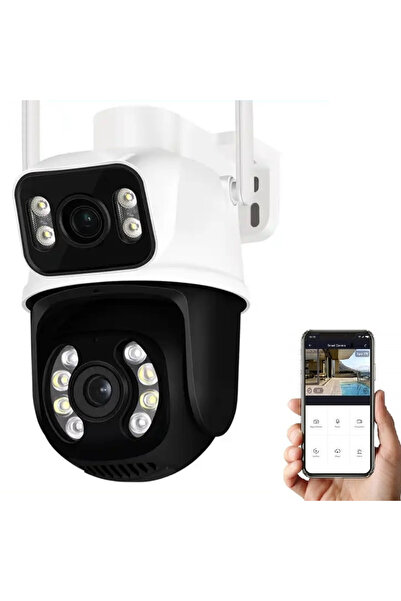 OnShop Camera de Supraveghere PTZ Dubla Onshop, 6MP, WiFi, Detectare Umana, N...