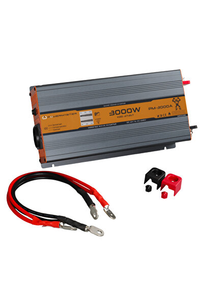 Powermaster 12 V Volt 3000 W Watt Modifiye Sinüs Power İnverter