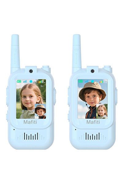 Mafiti παιδικά walkie talkie JK200 με οθόνη & κάμερα, 3+ ετών, επαναφορτιζόμε...
