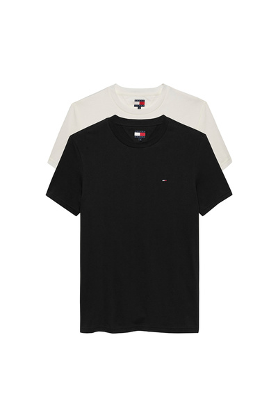 Tommy Hilfiger Tricouri bărbătești cu mânecă scurtă, pachet de 2, din jerseu,...