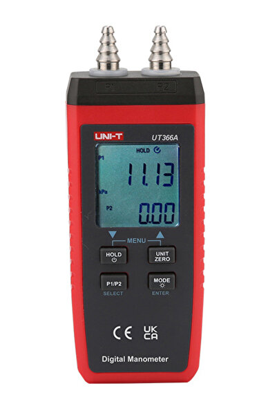OEM UNI-T ψηφιακό μανόμετρο UT366A, ανεξάρτητη μέτρηση PI/P2
