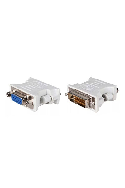POWERTECH αντάπτορας DVI 24+1 αρσενικό σε VGA θηλυκό CAB-G020, λευκός