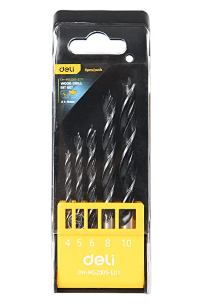 Deli σετ τρυπάνια DH-MGZ005-ED1 για ξύλο, 4-10mm, 5τμχ