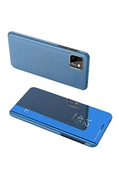POWERTECH θήκη Clear view MOB-1520, Huawei Y5p, μπλε