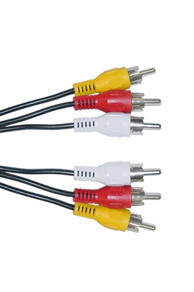 POWERTECH καλώδιο 3x RCA σε 3x RCA CAB-R006, 5m, μαύρο