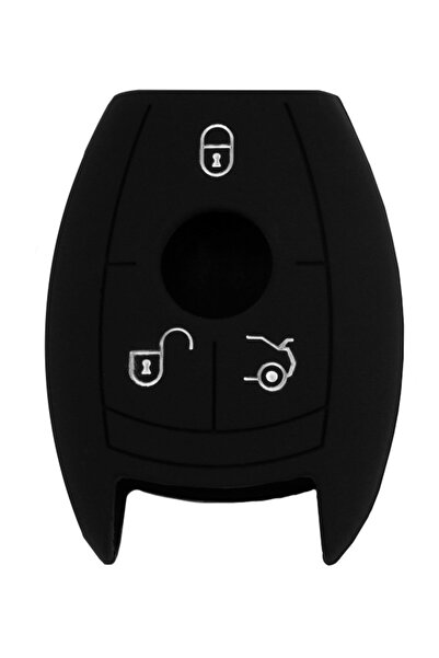 unbranded Θήκη κλειδιού για αυτοκίνητα Mercedes-Benz 1008-09, εύκαμπτη, μαύρη