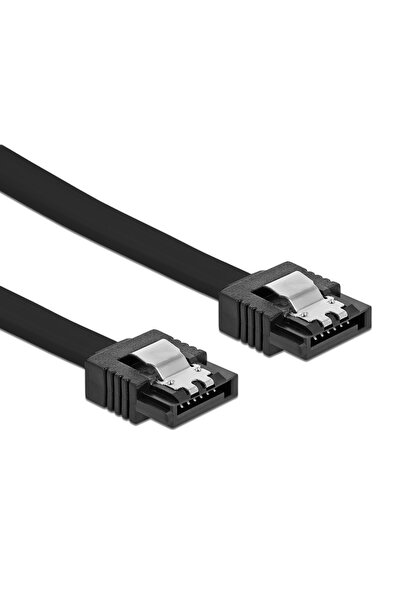 POWERTECH καλώδιο SATA III CAB-W050, 6 Gb/s, 0.50m, μαύρο