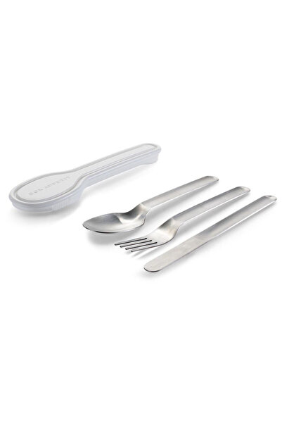 Black Blum Set 3 tacamuri, Black + Blum, Otel inoxidabil, Argintiu/Alb