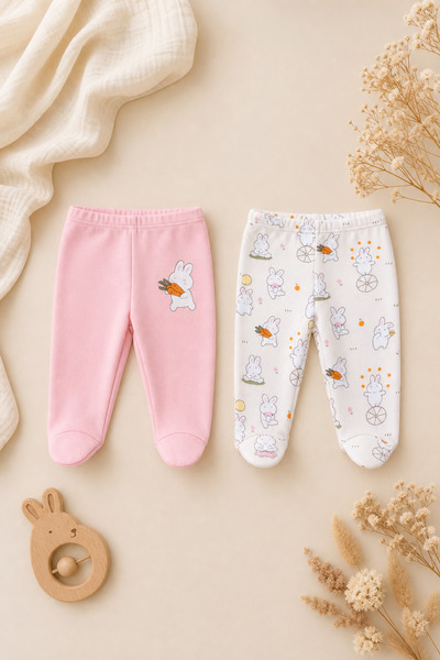 zumino 2-Piece Baby Booties Set Cotton